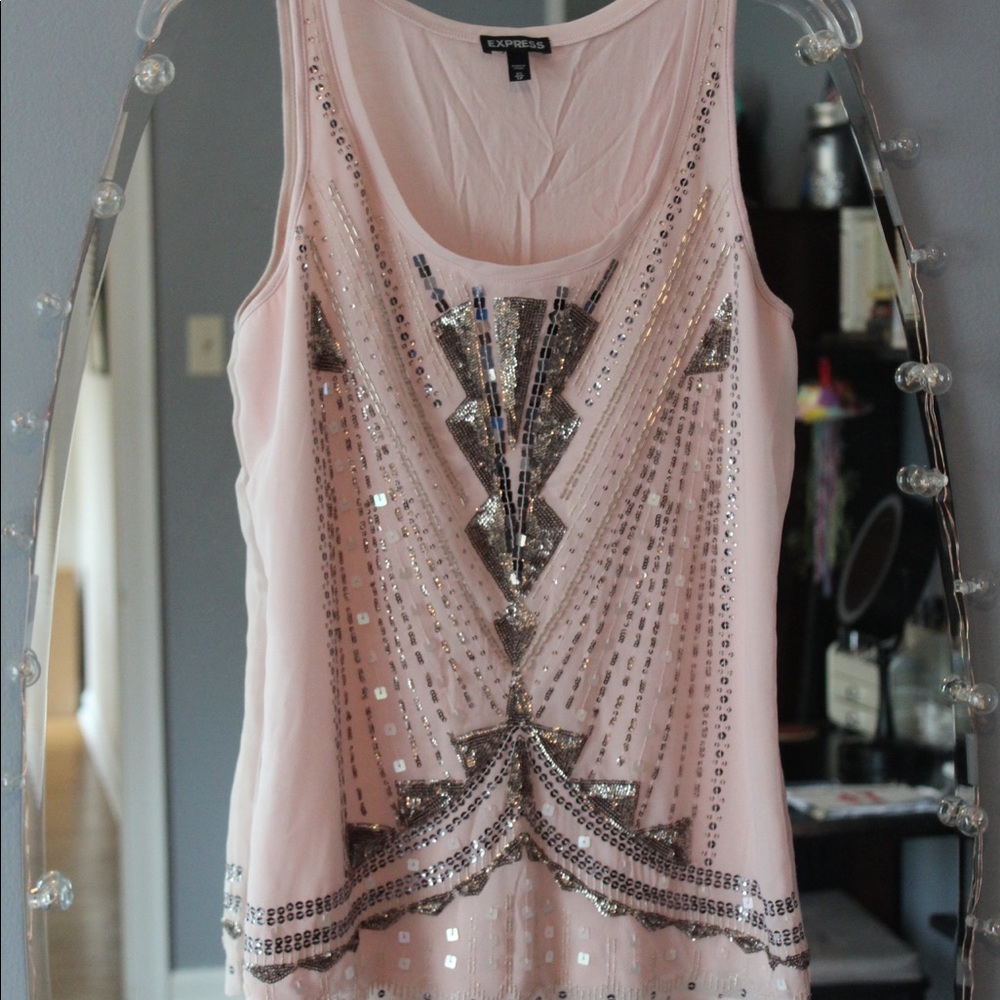 Express beaded tank top